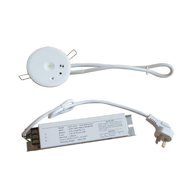 Einheitlich ausgestattete, wieder aufladbare, kommerzielle Deckenlampe mit Batterie 1W SMD Weiß LED EL1-1AN