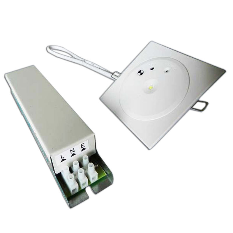 Decken-Einbau-Notbeleuchtung mit Akku, 3W SMD, Weiß, Ni-MH-Akku