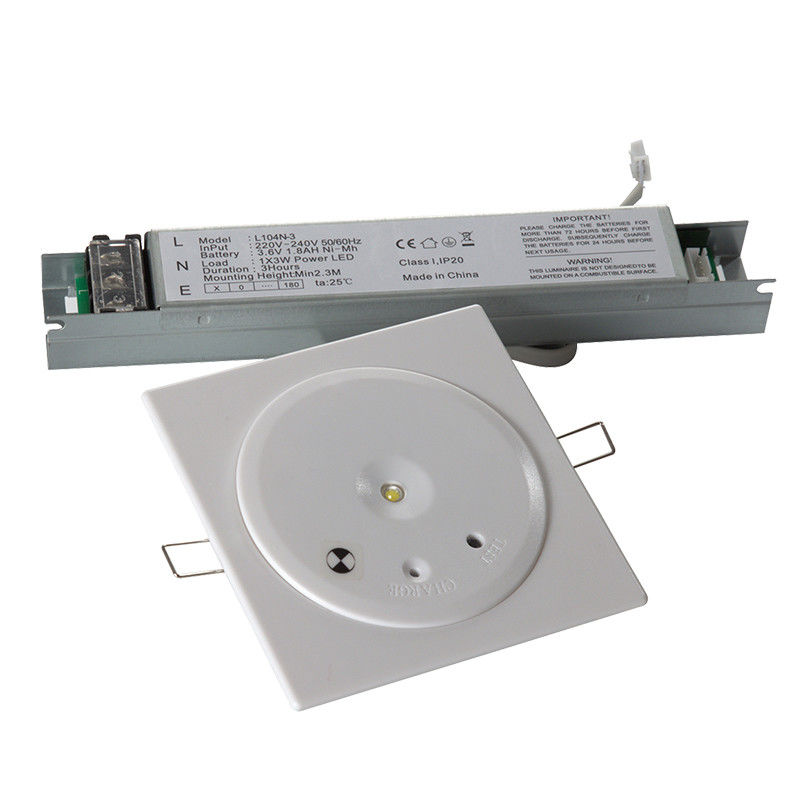 IP20 Decken-LED-Notlicht 1W SMD Ni-Cd-Batterie 3 Stunden EL104N-1