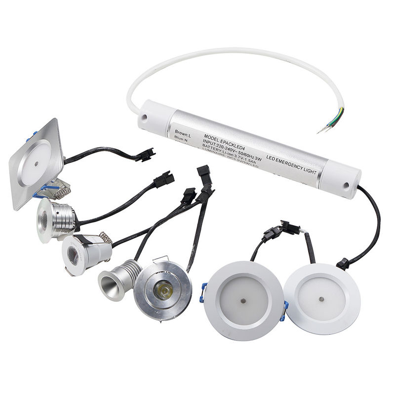 Aluminiumgehäuse 3W LED wiederaufladbare Notleuchte mit Notstromversorgung IP20 Hohe Helligkeit L124N