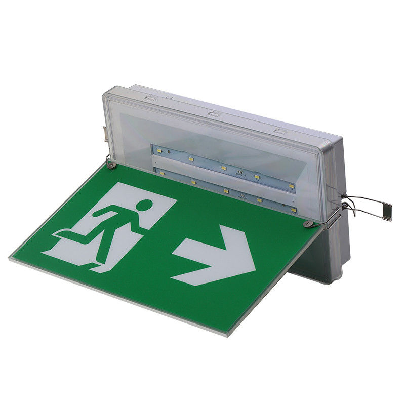 Ausgangsschild LED 5W Wasserdichtes Notlicht IP65 220V 240V Ni Cd Batterie Leuchten L212N