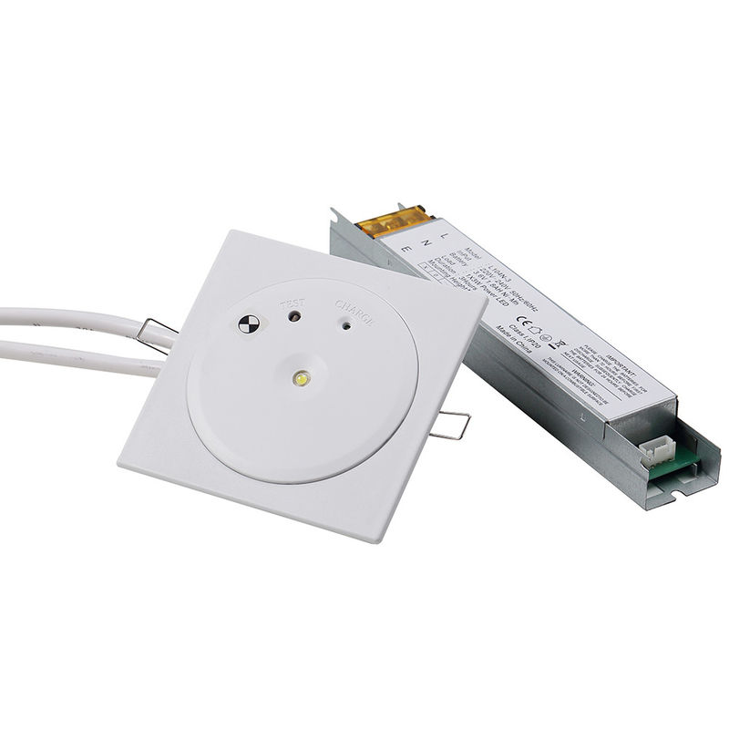 CE-geprüftes LED-Einbau-Downlight-Feuernotlicht mit 1-Watt-SMD-LED in Weiß und Ni-Cd-Akku