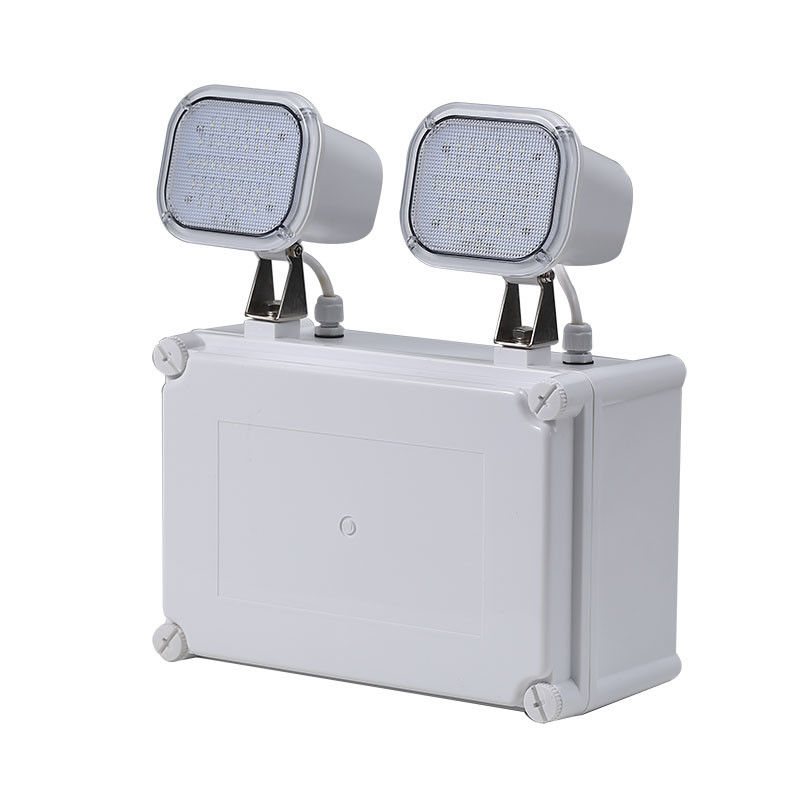 Batteriesicherung 3 Stunden LED wiederaufladbar IP65 Twin Spot Notleuchte PC-Gehäuse L107N