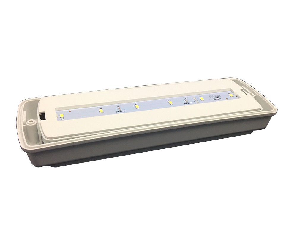 Flur Wasserdichte Notbeleuchtung 200LM 3W LED Wiederaufladbar Feuchtraum Außen IP65 L116N-E