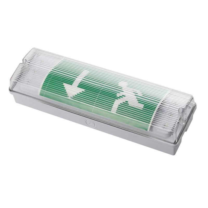 IP65 Wasserdichte LED Notlicht 3W Ni Cd Batterie Backup 15pcs 2835 SMD 6500K