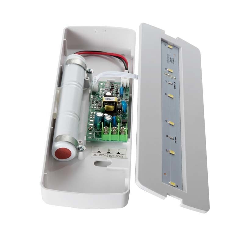 Permanente Kunststoff-Batterie-Notstrom-wiederaufladbare Wandmontage-LED-Leuchte 3 Stunden Backup Ni-Cd IP20