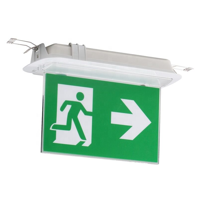 Doppelseitiges Ausgangsschild Ni-Cd-Batterie 6 Stück SMD 5730 LED Notbeleuchtung 3 Jahre Garantie