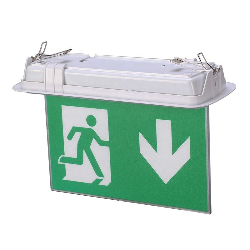 Doppelseitiges Ausgangsschild Ni-Cd-Batterie 6 Stück SMD 5730 LED Notbeleuchtung 3 Jahre Garantie