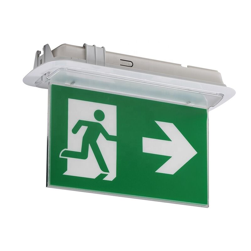 Doppelseitiges Ausgangsschild Ni-Cd-Batterie 6 Stück SMD 5730 LED Notbeleuchtung 3 Jahre Garantie