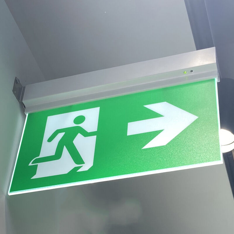 Seitenmontage beidseitiges Ausgangsschild Li-Ion-Akku 3-Stunden-Not-LED-Leuchte