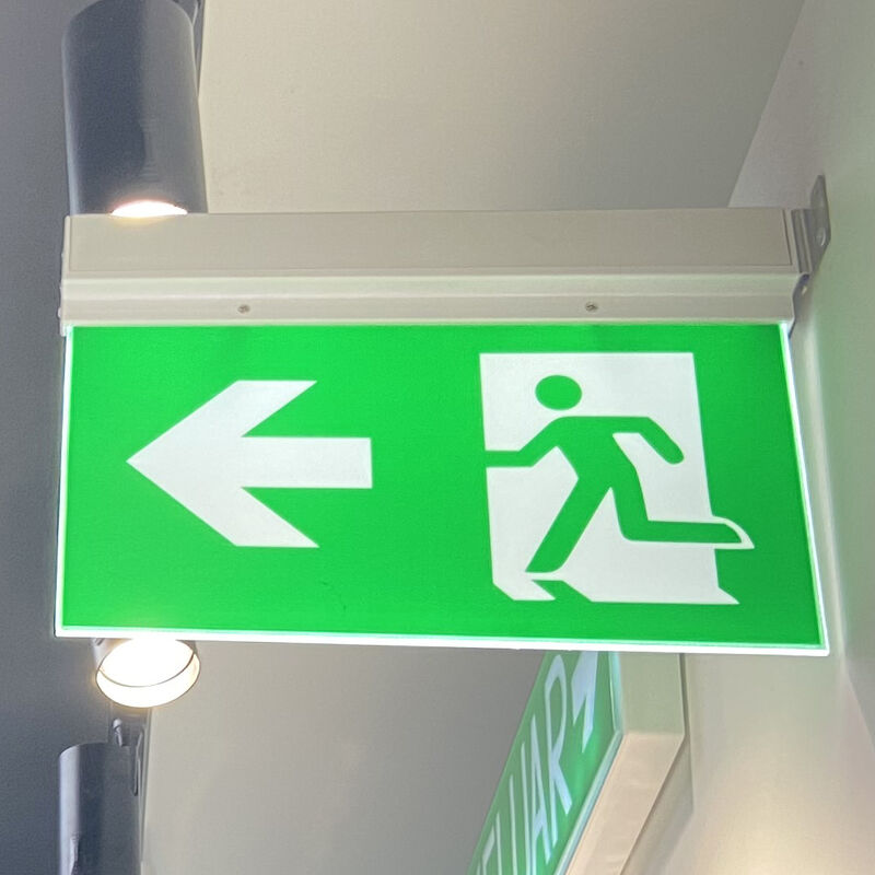 Seitenmontage beidseitiges Ausgangsschild Li-Ion-Akku 3-Stunden-Not-LED-Leuchte