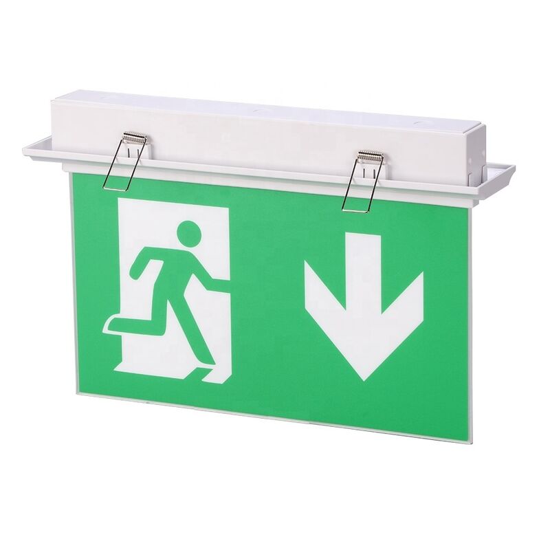 Wiederaufladbare Li-Ion-Batterie LED Notfahrtsschild 3 Stunden Sicherung an der Wand montiert SL030AM