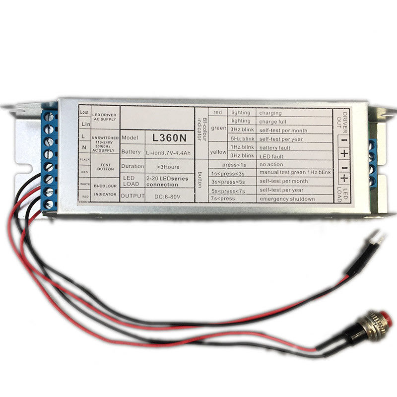 Stabile Wattzahl Ausgang LED Einbauleuchte Notstromumrüstsatz Batteriebetrieb L360N