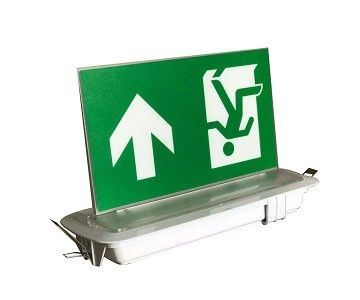 Aluminium Notausgangsschild 6 Stück SMD 5730 LED Decken-Einbau Material Endkappe L116N-E