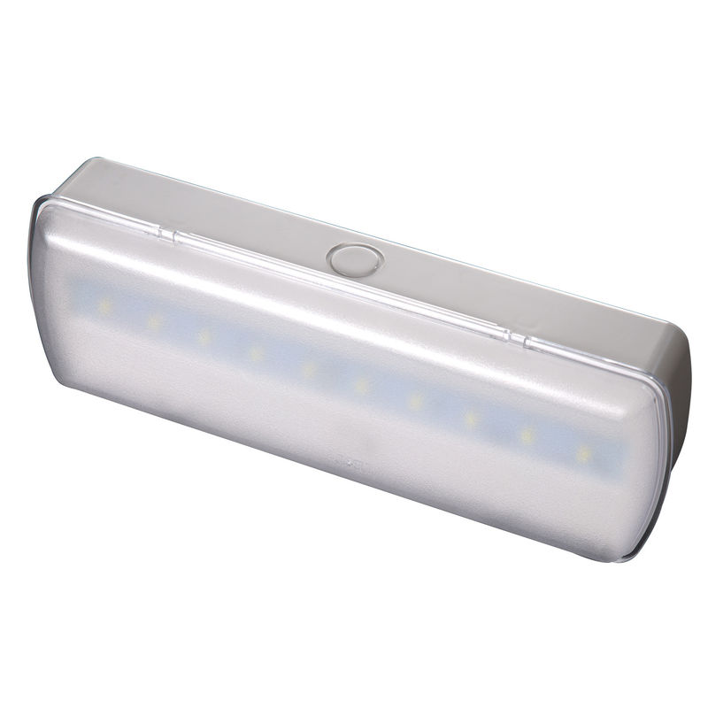 Notbeleuchtung für den Innenbereich, 5W LED, Milchglasabdeckung, Wandmontage, Testknopf L119N-A