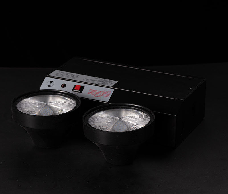 CE Schwarzes Gehäuse LED Twin Spot Notleuchte mit 3 Jahren Garantie, 3,6V/1,6Ah Batterie und 3 Stunden Laufzeit