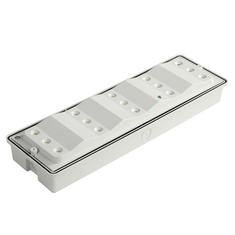 Wasserdichte LED-Notleuchte, flammhemmendes ABS-Gehäuse, PC-Diffusor, 15 Stück 2835 SMD, IP65, L102M