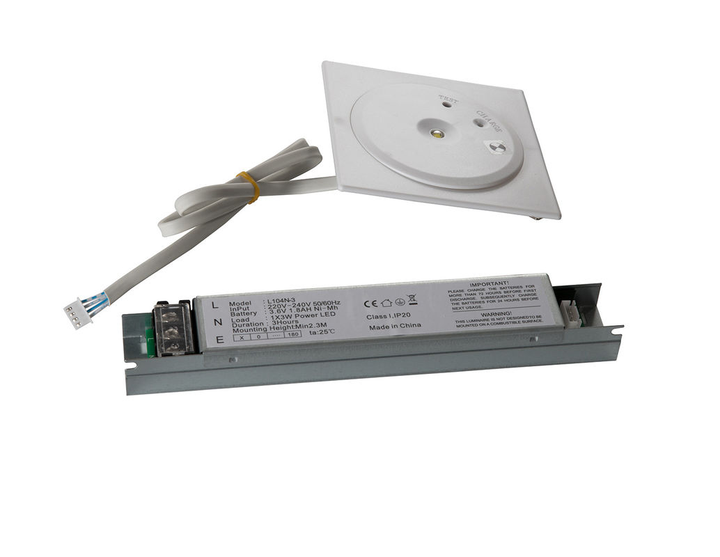 Nicht gepflegte IP20 LED-Einbaulicht für die Notfalldecke mit Batterie-Backup-Brand-Ausgangsschild 220V L104N-3