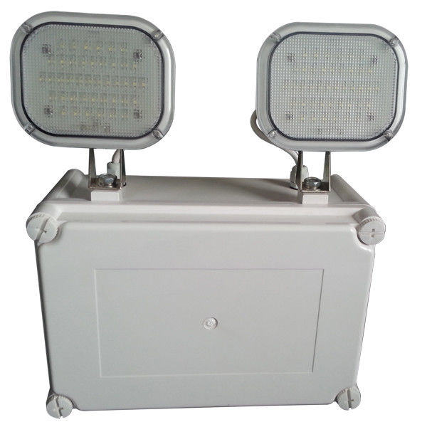 Twin Spot LED Wasserdichte Notleuchte IP65 Ni-Cd Nassbereich Batteriebetrieb L107N