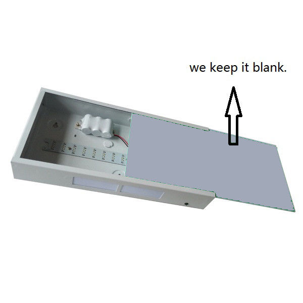 3 Stunden Betrieb SMD LED Notausgangsschild Wandaufbau IP20 Ni-Cd Akku L201M