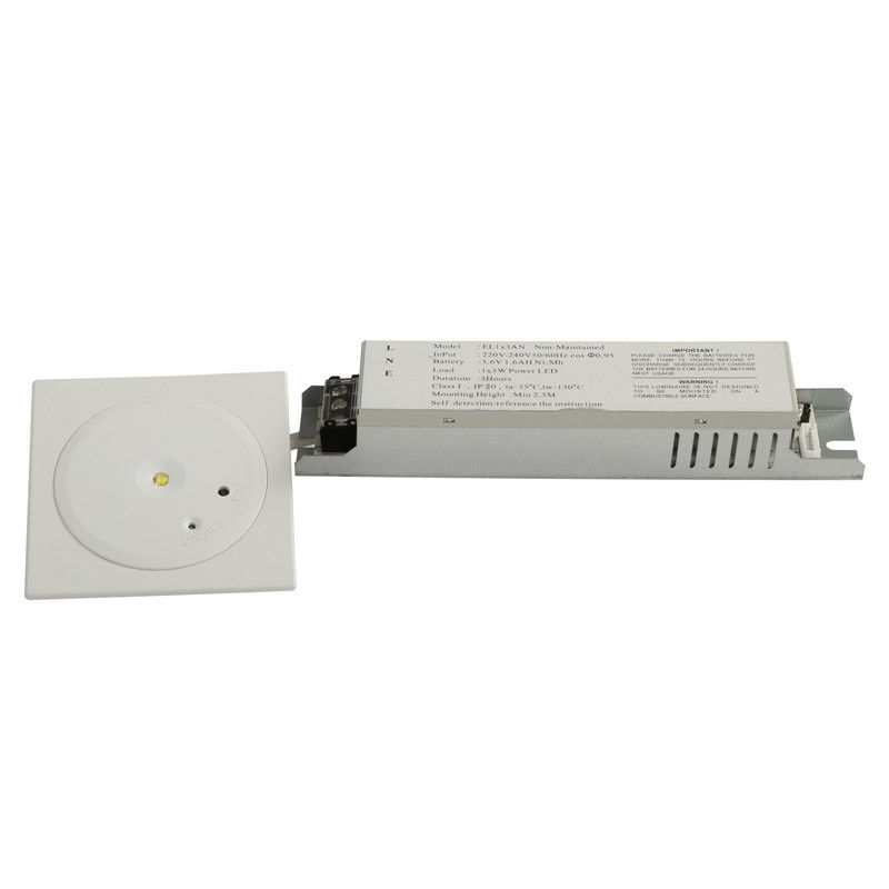 Benutzerdefinierte SMD 3W Decken-Einbau-LED-Notbeleuchtung mit Notstromversorgung Ni-Mh 3,6V